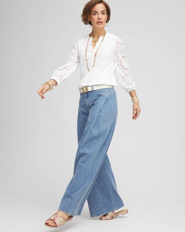 Drape Wide-Leg Jeans - image 2
